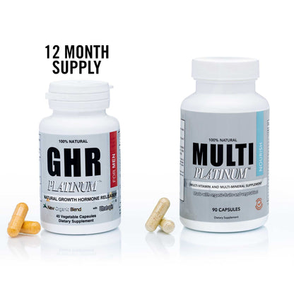 Men's GHR Platinum 12 Month Supply - 50% OFF